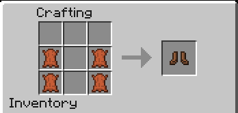 Minecraftで靴を作る